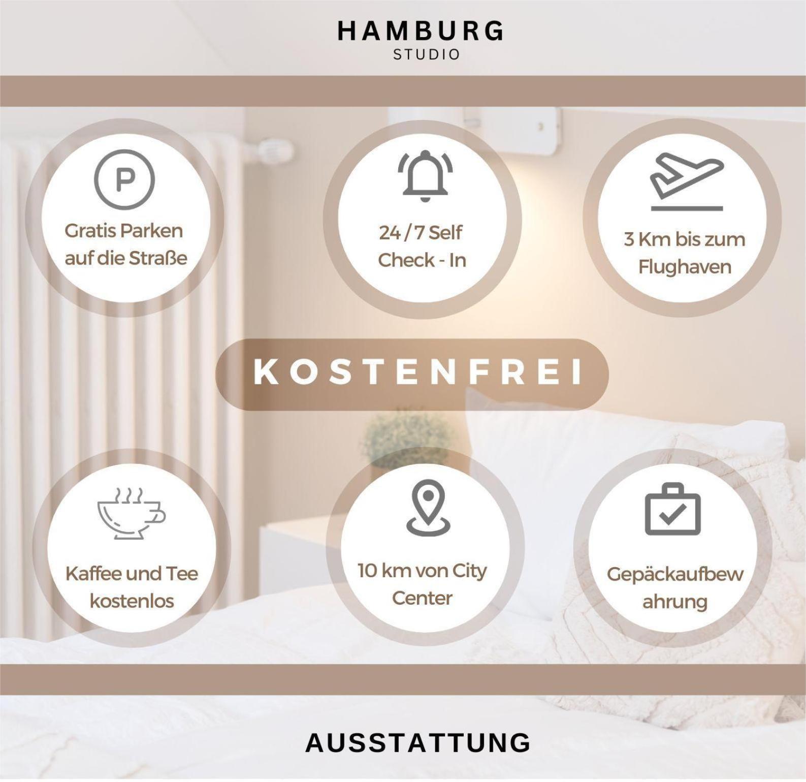 Hamburg Studio Fuer Bis Zu 4 Personen 외부 사진